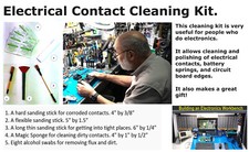 Electrical Contact Cleaning Kit - for Use With Soldering Iron.