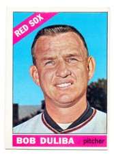 1966 TOPPS 53 BOB DULIBA RED SOX BASEBALL SET BREAK GENUINE AUTHENTIC SHARP NM 