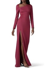 Black Halo Eve by Laurel Berman Akasha Gown Size 4 Red Wine Runway Formal Eve