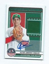 2023 Panini USA -Victor Landeros Ceballos   Under 18 Autograph/Jersey-Mexico