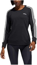 New adidas Women s 3 Stripe Crew Neck Sweatshirt VARIETY