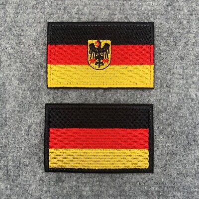   DEUTSCHLAND Nationalflagge gestickter Moralaufnäher für Jacke, Mütze
