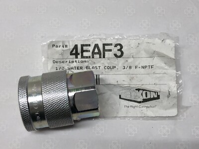 DIXON 1/2'' Hydraulic Water-Blast Quick Coupler 4EAF3 (3/8''-18 NPTF Thread)