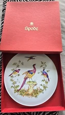 SPODE CHINA ENGLAND CHELSEABIRD Y8555 CAKE GATEAUXCHEESE PLATTER PERFECT Cond.