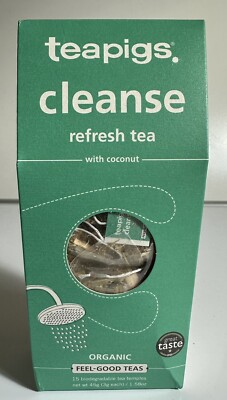 Teapigs Happy Organic Refresh tea with Coconut 15 Bags. Expires In 2026