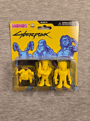 JINX Cyberpunk Silverhand Monos Collectible Vinyl Figures (3 Pack Set)