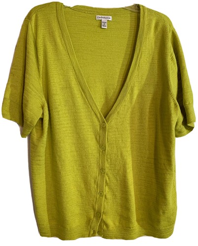 SHORT CARDIGAN SWEATER Button 