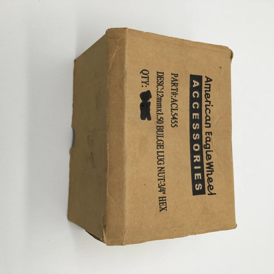  16 Wheel Nuts 12x1.5 American Eagle Bulge Chrome Lug Nut-3/4 Hex  - Image 2 of 3