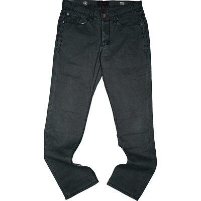 MEK DNM Milos Herren Jeans Hose straight Leg Slim Fit Gr. 48 M W32 L32 grau dünn