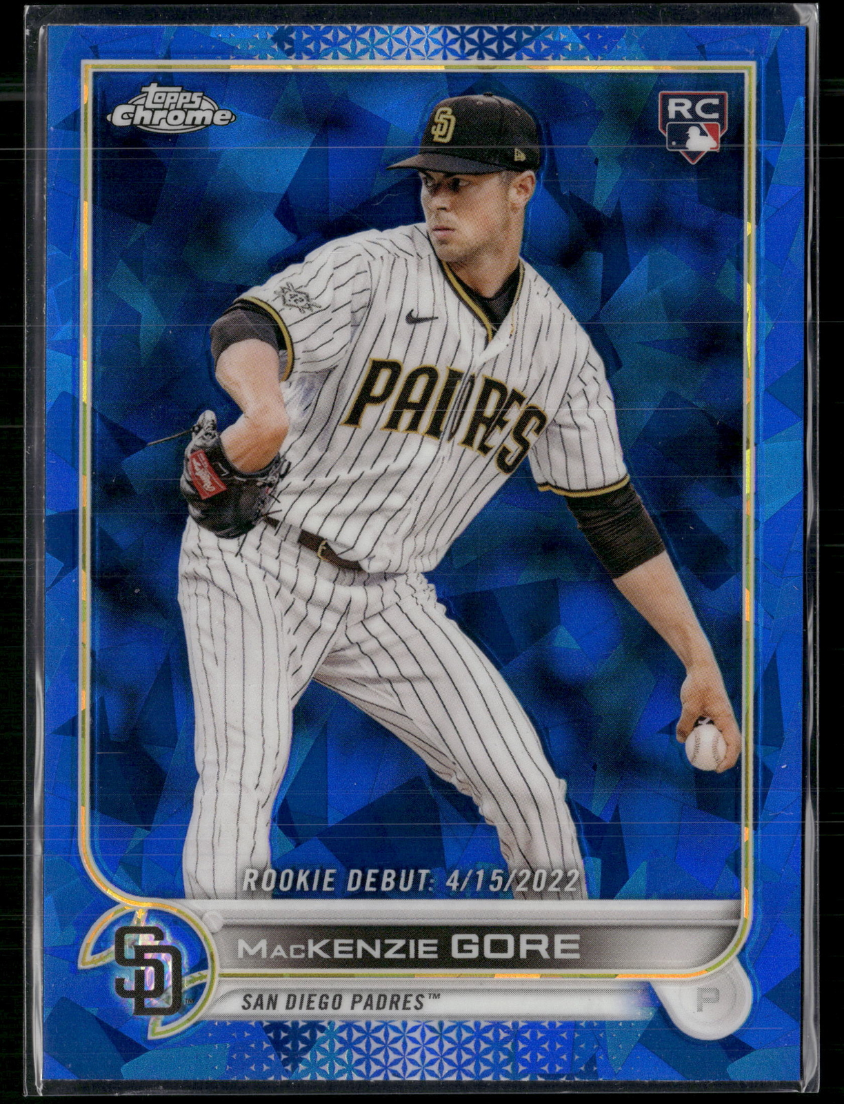 MacKenzie Gore 2022 Topps Chrome Update Sapphire Edition #US294 San Diego Padres