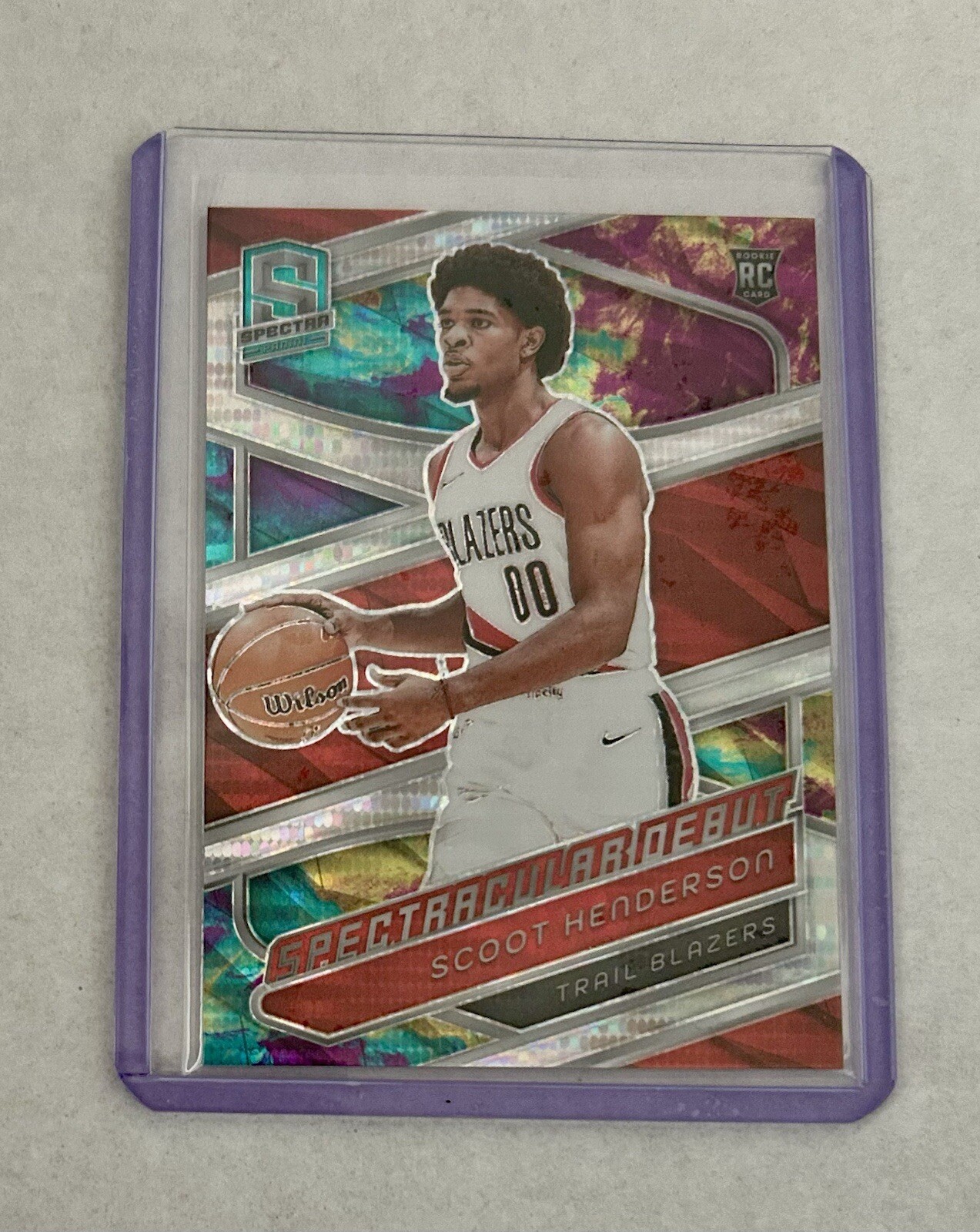 2023-24 Panini Spectra - Spectacular Debut Celestial #187 Scoot Henderson /125