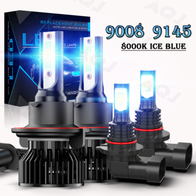 For Lincoln Mark LT Base Crew Cab Pickup 2006-2014 LED Headlight Fog Light Bulbs