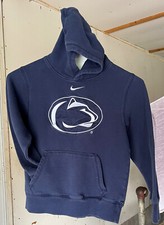 Penn State Nittany Lions Football NCAA NIKE SEWN Hoodie Sweatshirt YOUTH Medium