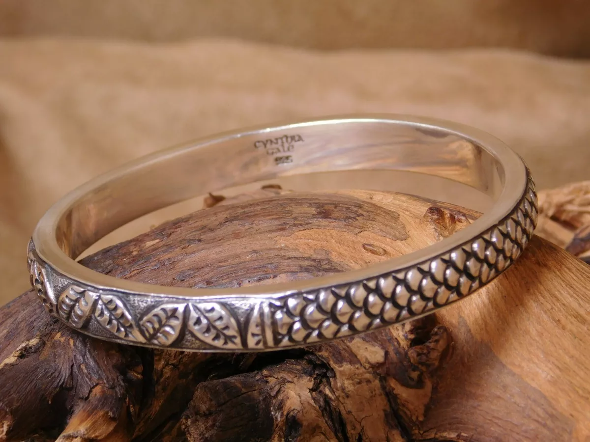 Cynthia Gale Sterling Silver Bangle Bracelet eBay