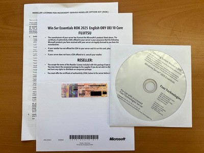 MS Windows Server 2025 Essentials 64 Bit DVD 10 Core Multilingual Fujitsu MUI