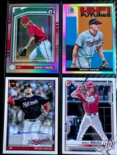 (4) Lot BRADY HOUSE 2026 Topps 1991 Autograph On Card, Optic Holo, 2021 Bowman