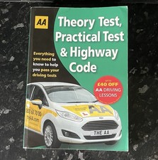 AA THEORY TEST and Practical Driving test And Highway Code Book in one..