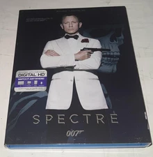 Spectre 007 Blu-ray Digital HD Slipcover Daniel Craig James Bond Movie Action