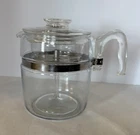 Vintage Pyrex Ware 7759 9 Cup Percolator Coffee Pot Glass COMPLETE