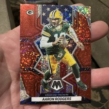 2022 Panini Mosaic Aaron Rodger’s Red Sparkle #252