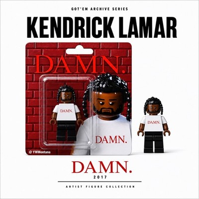 Handcrafted Kendrick Lamar | DAMN. Era Inspired Custom Mini Brick Figure