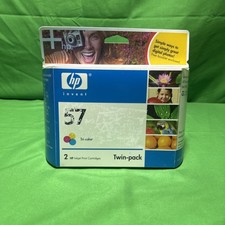 HP 57 Tri-Color Inkjet Print Cartridges Twin Pack