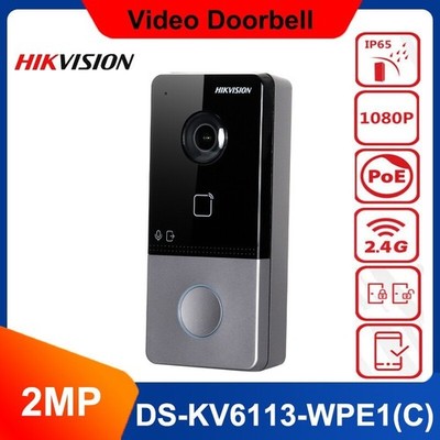 Hikvision WiFi DS-KV6113-WPE1(C) Intercom Smart Doorbell Video Camera Door Bell