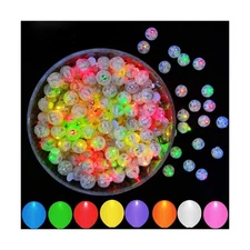 JJGoo 100Pcs Multicolor LED Balloon Light Mini Round Balls Lights, Waterproof...