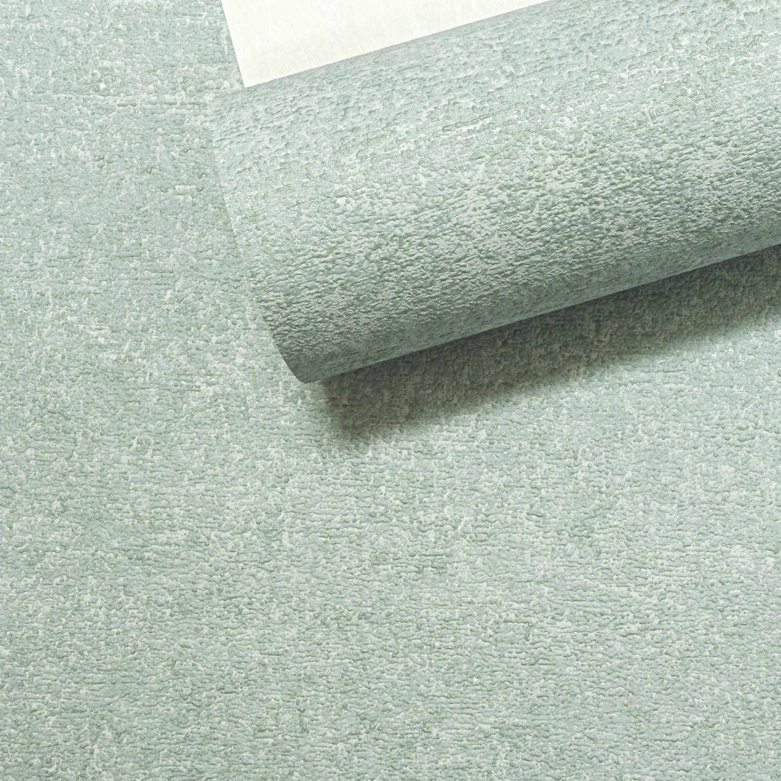 Plain Green Textured Wallpaper Slightly Imperfect Free Match Paste Wall Vinyl