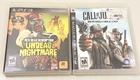 Lot 2 PS3 Games Red Dead Redemption Undead Nightmare Call of Juarez Bloodbound