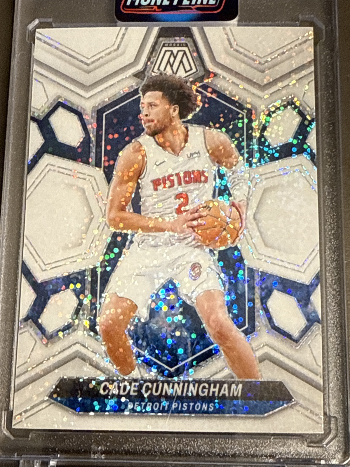 2023-24 Panini Mosaic Cade Cunningham White Sparkle Prizm SSP - #81 Pistons