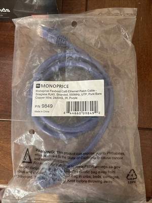Monoprice Flex boot Ethernet Patch Cable 3ft