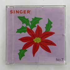 SINGER Embroidery Designs Card No. 7 Christma...