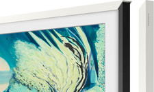 Samsung 55-Inch The Frame TV with Customizable White Bezel - 2021 Model