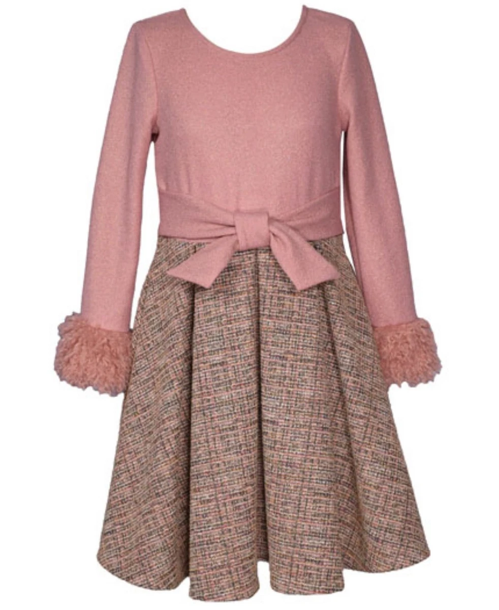 bonnie jean brown dress The Orange Bagley Gingham Dress Shirt – Ledbury main image 1