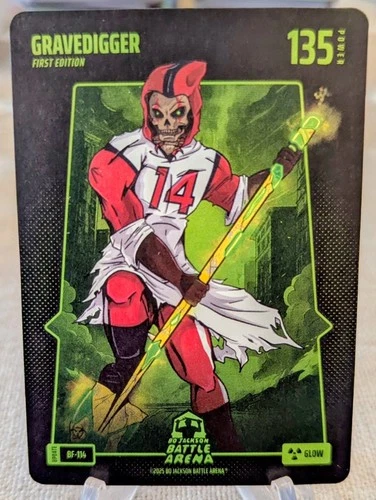 Gravedigger `Stefon Diggs` Bo Jackson Battle Arena Battlefoil Glow First Edition