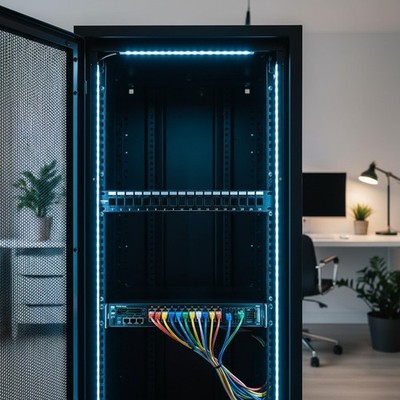 Efficient 24-Port 1U Keystone Patch Panel for Gigabit & 10G Network Solutions