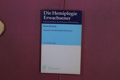 375736 Berta Bobath DIE HEMIPLEGIE ERWACHSENER Georg Thieme Verlag