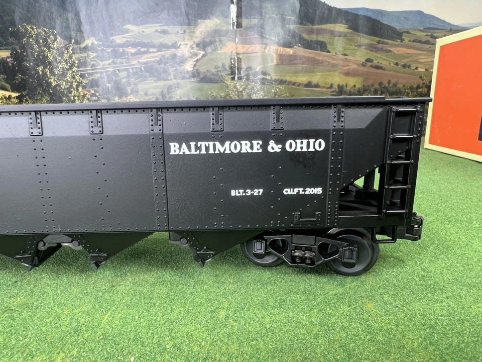 LIONEL 6-51501 SEMI-SCALE BALTIMORE & OHIO DIE-CAST HOPPER CAR MINT CONDITION - Image 3 of 4