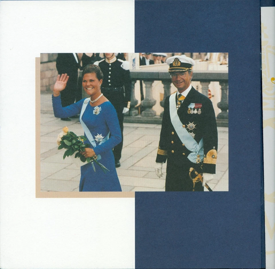 Sweden. Folder 1996 6 Pages.King Carl XVI Gustaf 50 Year. 2 Souv.Sheet Sc#2167A - Image 3 of 4