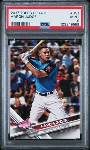 2017 Topps Update HR Derby 🔥AARON JUDGE🔥 RC Rookie PSA 9 🌟 Mint