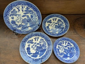  blue willow希少大オーバル皿 blue willow希少大オーバル皿 blue willow希少大オーバル皿 blue