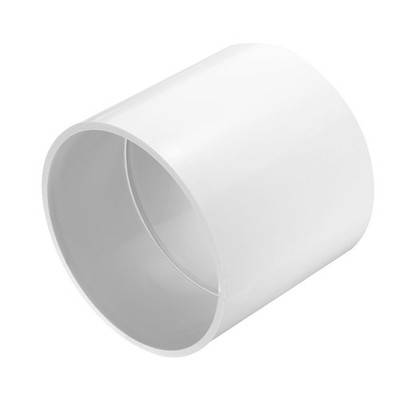 Stk. PVC-Rohrverschraubung 6 Zoll Kupplungsadapter (Sockel x Sockel), Weiß