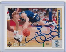 Basketball Card IP auto NBA SCOTT BROOKS Minnesota Timberwolves 91-92 Upper Deck