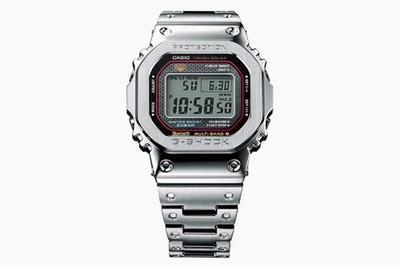 New Casio G-Shock Full Metal Silver Men's Watch GMWB5000D-1C