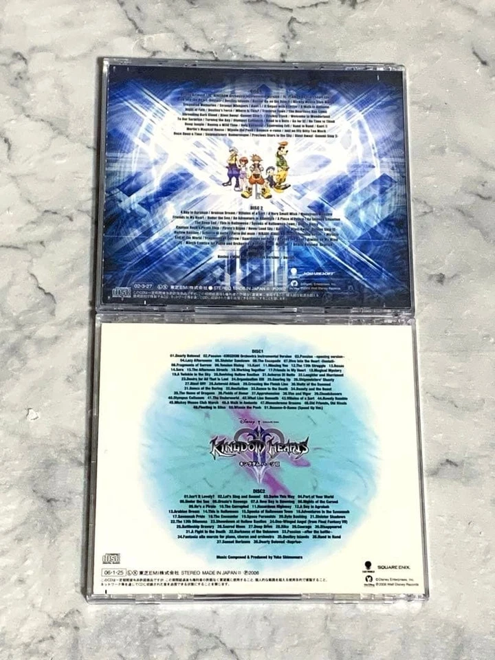 CD Kingdom Hearts Original Soundtrack 1 & 2 OST SET Lot Game Music SQUARE ENIX - Image 2 of 4