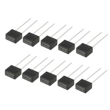 10pcs DIP Mounted Miniature Square Slow Blow Micro Fuse T3.15A 3.15A 250V Black