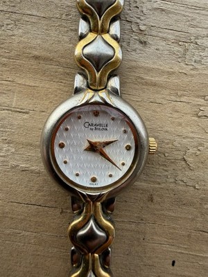 Caravelle by Bulova 45L41 Women's Watch Two Tone Gold/Silver Stainless Steel