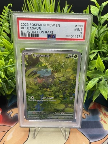 Bulbasaur #166 Illustration Rare Holo Sv: Scarlet & Violet 151 Near Mint PSA 9
