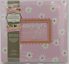 Sandra Magsamen Scrapbook Complete Baby Girl Pink Daisies 20 Pages Stickers NEW